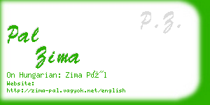 pal zima business card